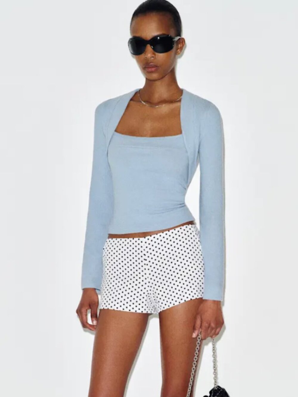 Reformation Chloe Knit Shrug Set